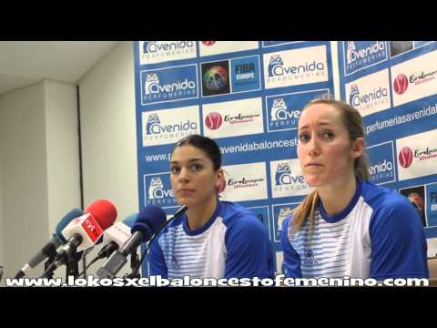 Marta Fernández y Marta Xargay tras el Perfumerias Avenida - Galatasaray odeabank