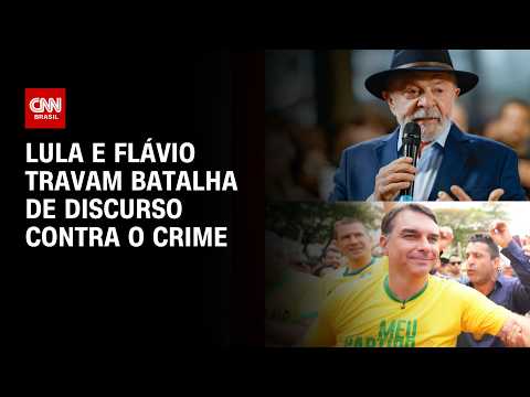 Lula e Flávio travam batalha de discurso contra o crime| CNN PRIME TIME