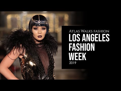 Finale walk with my debut collection at Los Angeles Fashion Week 2019