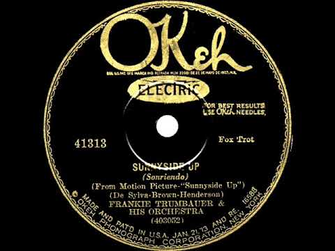 1929 Frankie Trumbauer - Sunny Side Up (Smith Ballew, vocal)