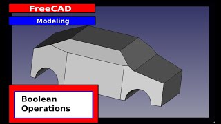 FreeCAD Boolean Operations in Part Design.