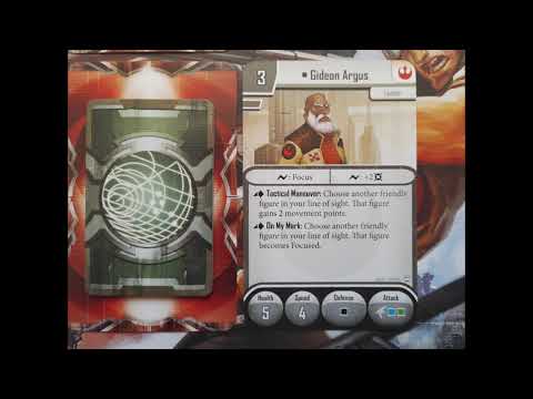 Star Wars Imperial Assault Core set Skirmish heroes Gideon Argus