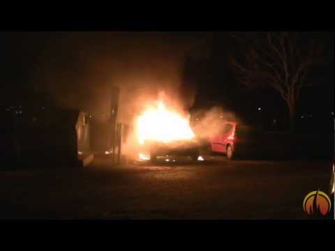 Bilbrand på Hjalmar Brantingsgatan