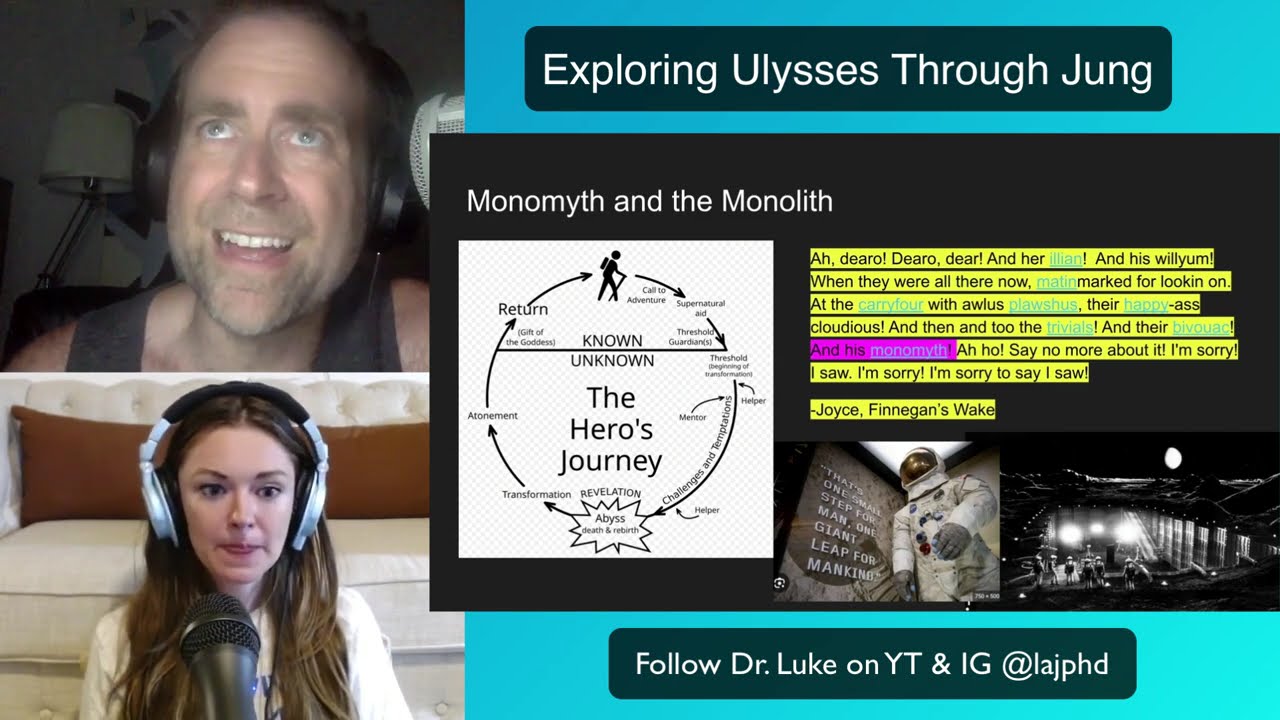 Jung's essay on James Joyce's "Ulysses", Joseph Campbell's Hero's Journey, and Kubrick's 2001: ASO.