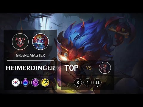Heimerdinger Top vs Lucian - KR Grandmaster Patch 10.2