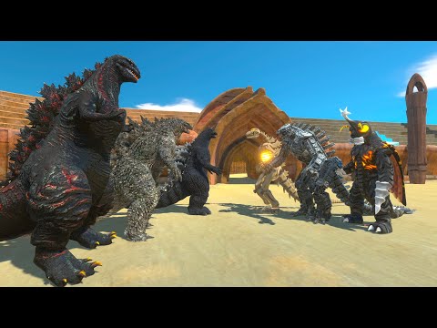 Shin Godzilla, Heisei Godzilla and Godzilla vs Mechagodzilla Team - ARBS Godzilla