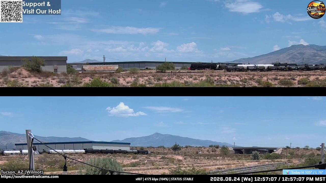 Wilmot UPRR Lordsburg Sub Railcam - Live Webcam | GeoWebcams