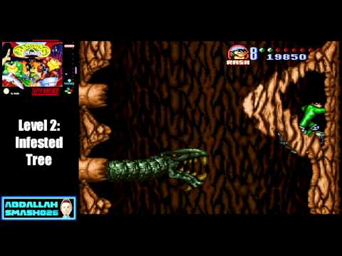 Let's Play Battletoads in Battlemaniacs: Level 2 - "Infested Tree" Walkthrough with Abdallah