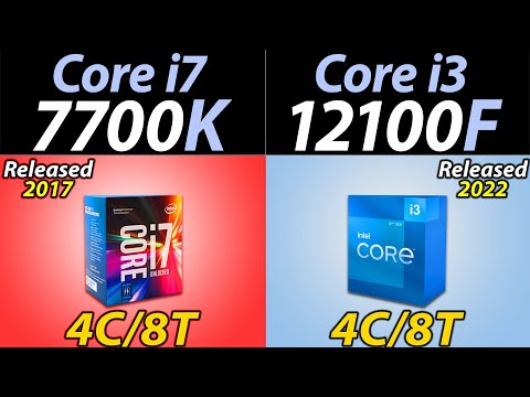 i7-7700K vs i3-12100F | RTX 3080 and RTX 3060 | How Much Performance Difference?