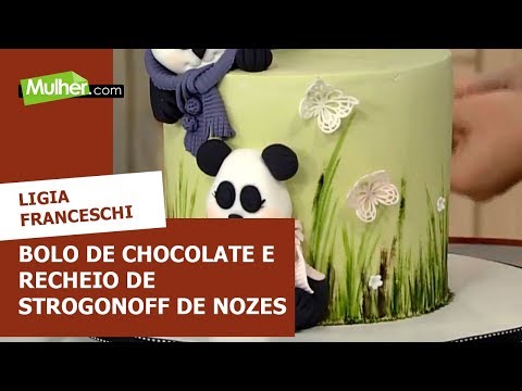 Bolo de chocolate e recheio de strogonoff de nozes - Ligia Franceschi – 07/06/2018