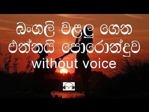 Bangali Walalu Karaoke (without voice) බංගලි වළලු ගෙන එන්නයි