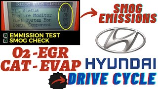 Hyundai Emissions Drive Cycle ▶️ Hyundai Smog Test o2 EGR CAT Evap Monitor Readiness