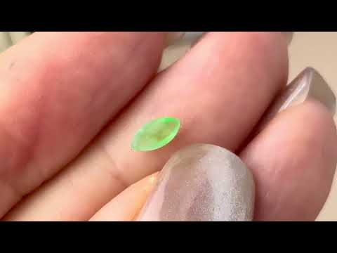 0.2 cts Icy A-Grade Natural Apple Green Jadeite Marquise No. 130510