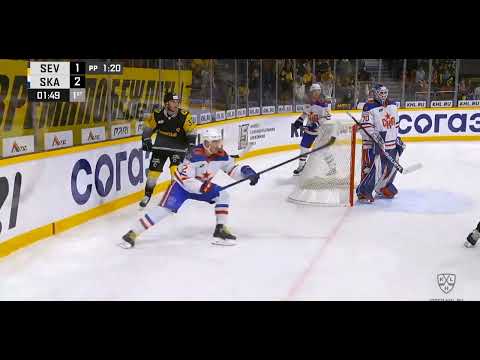 Zakhar Bardakov #10 white jersey vs Severstal, 12 sept 2022, all actions, good and bad.