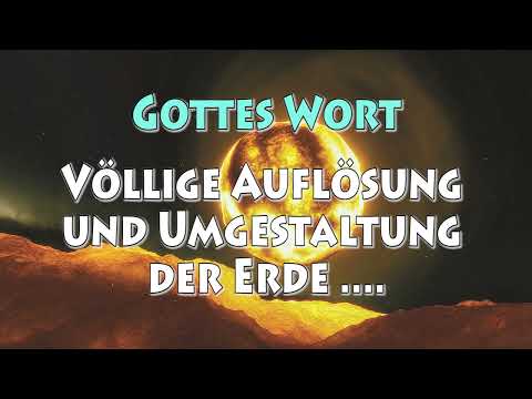 KG 4086 - VÖLLIGE AUFLÖSUNG UND UMGESTALTUNG DER ERDE ....