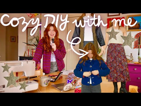 Tackle My DIY Pile With Me! | cozy thrift flip/upcycle/mending