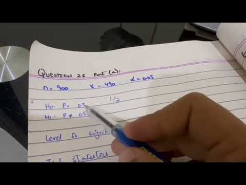 Question# 16.28 part (a) Testing hypothesis about population proportion when sample size is large