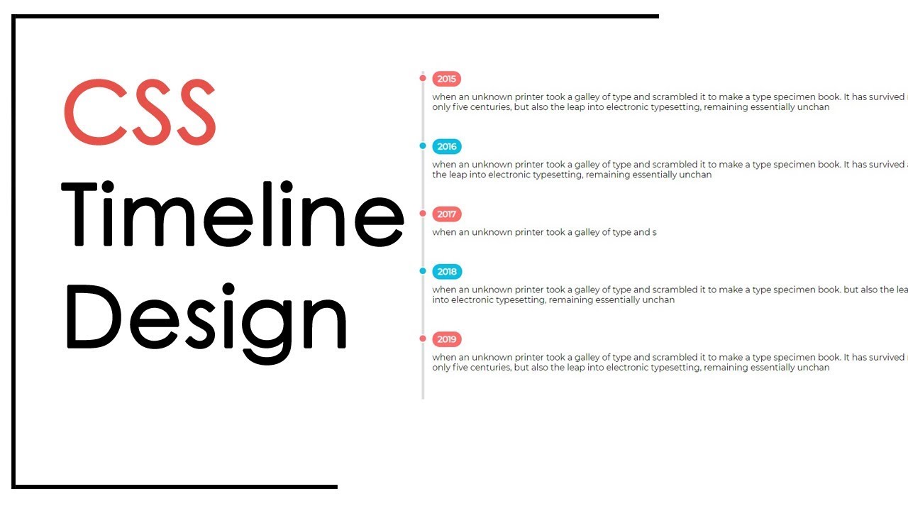 CSS Vertical Timeline Design- CSS3 Tutorial |  csPoint web designing tutorials