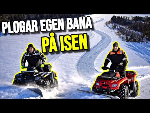 VI PLOGAR VÅRAN EGEN BIL-BANA PÅ ISEN ! - [VLOGG #819]