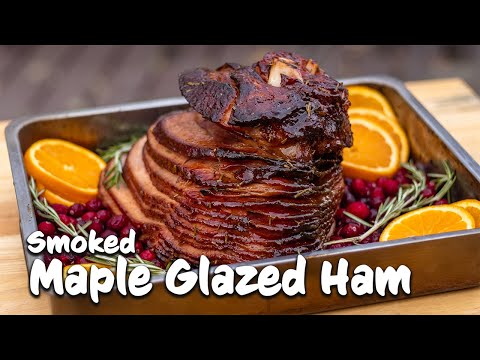 Double Smoked Maple Glazed Spiral Ham | Traeger Smoked Ham ...