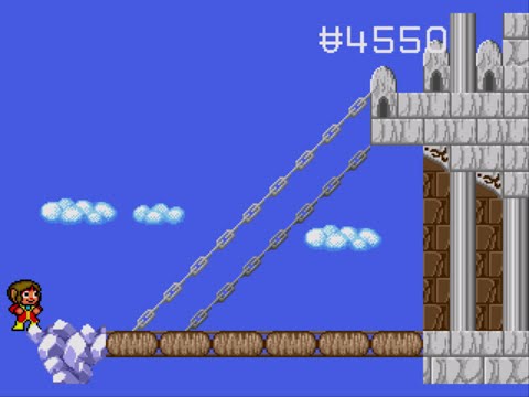 Alex Kidd In The Enchanted Castle: Stage 11, Sky Castle -  Shortcut, Trick, Secret