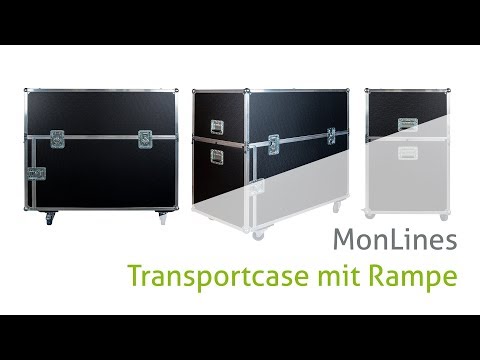 Video MonLines Transportbox mit Rampe für Displays