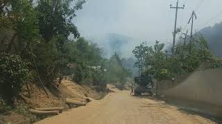 preview picture of video 'Driving through the Japhou Village ,Chandel District.'