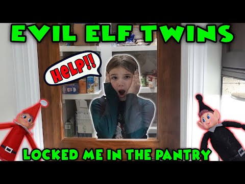 Mean Elf On The Shelf Locked Me In The Pantry! Elves Gone Bad!