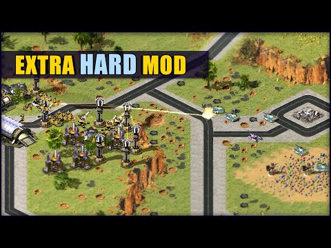 Red Alert 2 | Prism tower defense in Grand Canyon | (1 vs 7 )