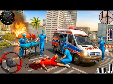 Ambulance City Rescue Simulator 3D Game - 911 US Emergency Ambulance Driving 3D - Android Gameplay