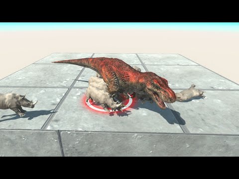 10 RHINOCEROS vs EVERY UNIT   Animal Revolt Battle Simulator