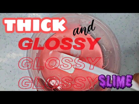 HOW TO MAKE THICK AND GLOSSY SLIME | DIY SLIME | BLEZD SLIMES