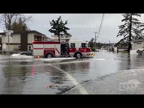 12-27-2022 Birch Bay, WA - Coastal Flooding in the Pacific Northwest, Water in Homes