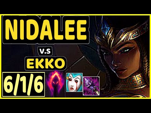 WARDEN (NIDALEE) vs EKKO - 6/1/6 KDA JUNGLE GAMEPLAY - EUW Ranked MASTER