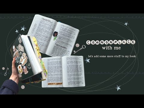 Commonplace book | Commonplace with me in my Stalogy A5 notebook