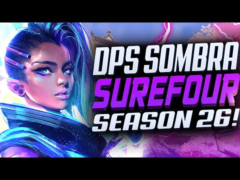 SUREFOUR DPS MAIN - SOMBRA GAMEPLAY! [ OVERWATCH SEASON 26 TOP 500 ]