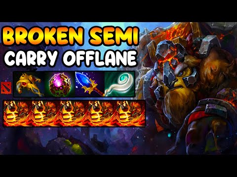 BROKEN SEMI CARRY OFFLANE - EARTHSHAKER - BEST TEAM FIGHT - DOTA 2 GAMEPLAY