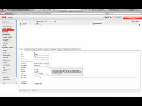 Oxid artikel anlegen
