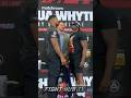 ANTHONY JOSHUA STEPS TO DILLIAN WHYTE IN REMATCH FACE OFF!