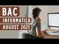 Rezolvare Bac Informatica August 2021