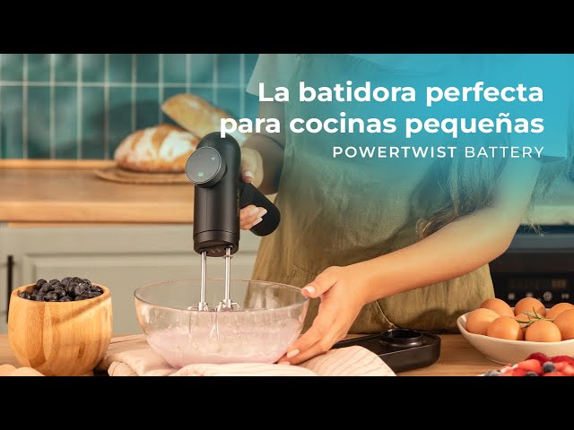 Cecotec PowerTwist Battery Batidora de Varillas Portátil 50W video
