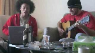 KiD CuDi/The Killers/K'Naan Mashup - Up Up and Away/When You Were Young/Take a Minute (acoustic)