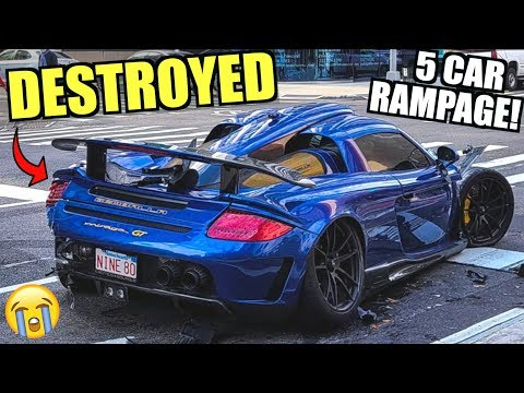 Thumbnail for Porsche Carrera GT WRECKED In NYC! ($1 Million Gemballa) Buy it at Salvage Auction? by Gemballa