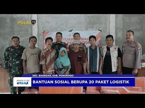 BANTUAN SOSIAL POLRES PONOROGO KEPADA WARGA TERDAMPAK LONGSOR