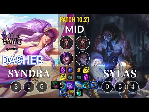 SHG Dasher Syndra vs Sylas Mid - KR Patch 10.21