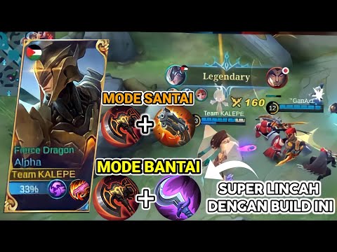 GAMEPLAY ALPHA HYPER//Pakai Build Mode Bantai Alpha MVP//Mobile Legends
