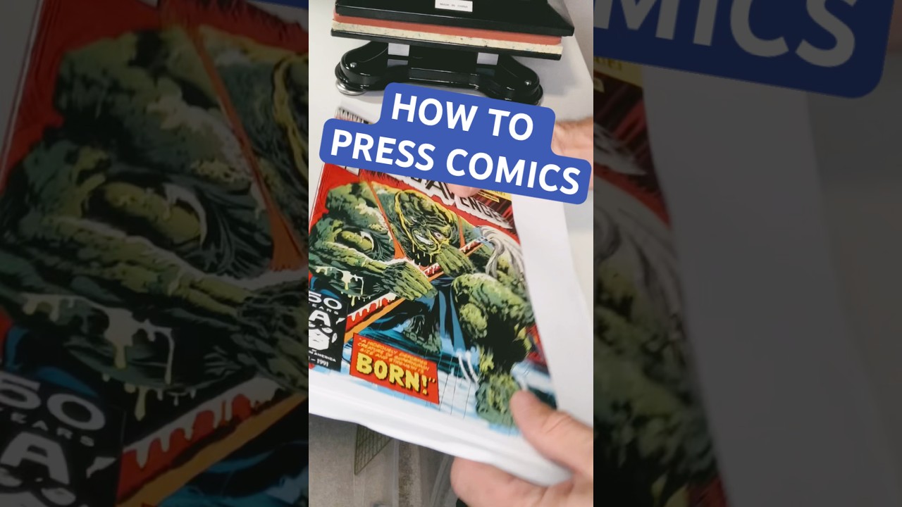 PRESSING COMICS AND SAVING MONEY #marvel #comic #howto