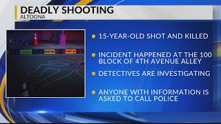 Teenager dead after shooting in Altoona