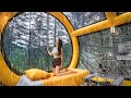️CAMPING IN THE RAIN INSIDE A HUGE CAPSULE AIR TENT