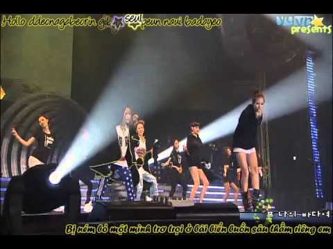 [Vietsub-Kara] Romantic Cat -  2NE1 & Gummy @ YG Fam Concert 2010